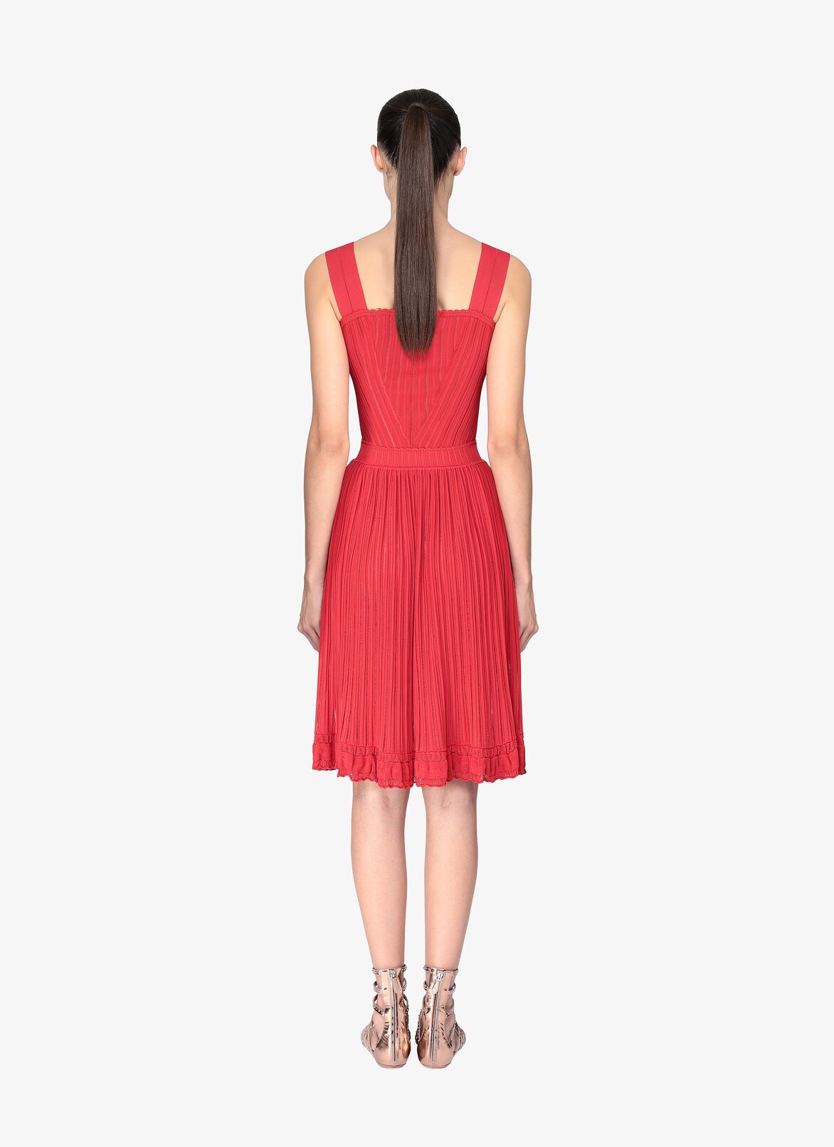 Flared Mini-Dress ALAÏA RED FLARED MINI-DRESS
